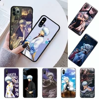 gintama japan anime phone case for iphone 12 11 13 7 8 6 s plus x xs xr pro max mini