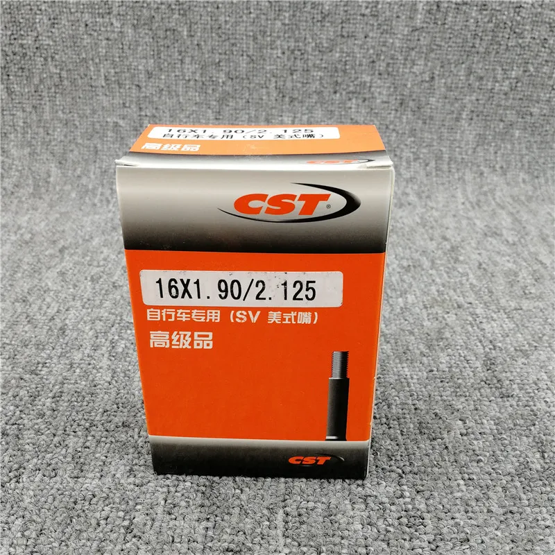 

Cst Bicycle Tube 16INCH AV Valve tire folding bike Inner Tire 16*1.9/2.125 Schrader/American 48L