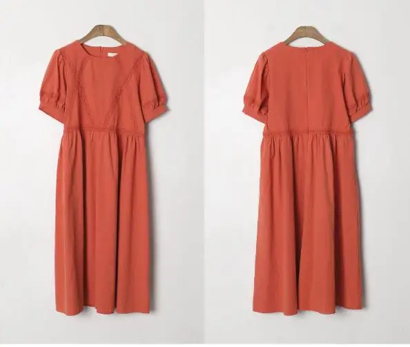 

Summer Clothes for Women 2020 Fashion Dress Cotton Linen Short Sleeve Dresses Female Dress Vintage Dress Oversize
