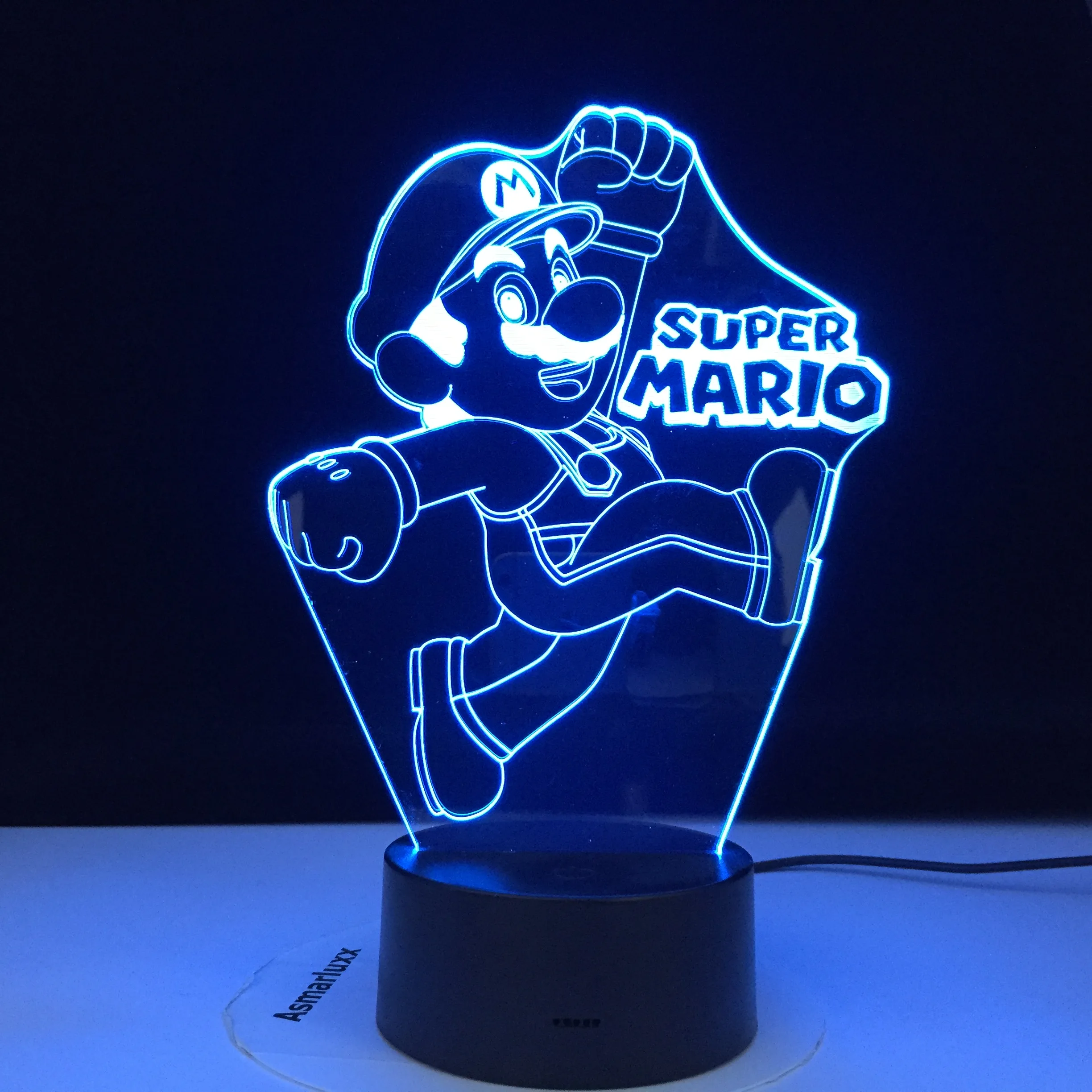 3D Светодиодная лампа в виде супермарио Yoshi с USB мультяшная игровая фигурка Прямая