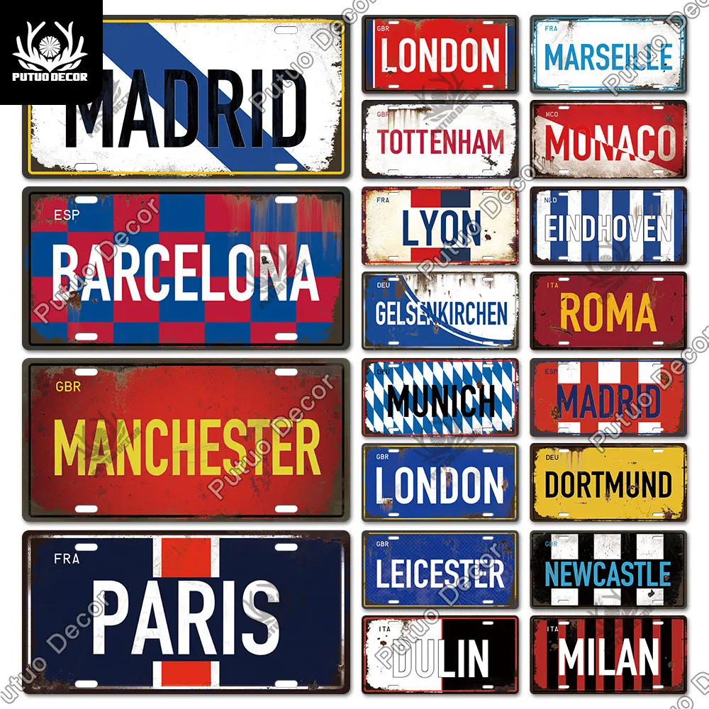 Декоративный Металлический Знак Putuo в виде ржавчины на стену известный город