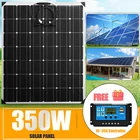 350 Вт Гибкая солнечная панель 12v комплект Power Bank 18 в солнечные панели энергии для дома система генератор зарядное устройство для аккумулятора для кемпинга автомобиля RV повербанк с солнечной