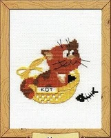 cat diy craft stich cross stitch package cotton fabric needlework embroidery crafts counted cross stitching kit