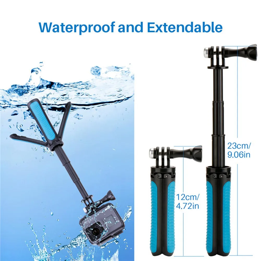 Мини штатив портативный УДЛИНИТЕЛЬ РУЧНОЙ селфи полюс малыш Go Pro гибкий монопод