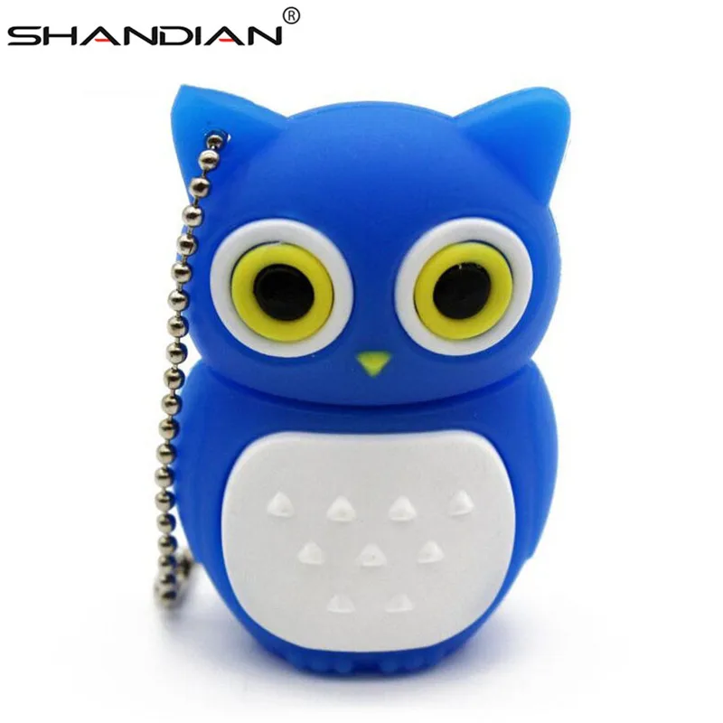 USB-флеш-накопитель SHANDIAN в виде совы 4/8/16/32/64 ГБ 4 цвета | Компьютеры и офис