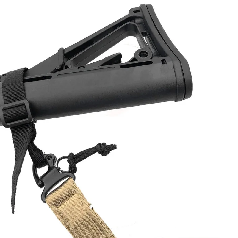 

1 Pc hunting Buttstock Sling Mount Strap Loop Adapter Webbing Rifle Attachment Adjustable Tactical Gun Sling Airsoft Slings
