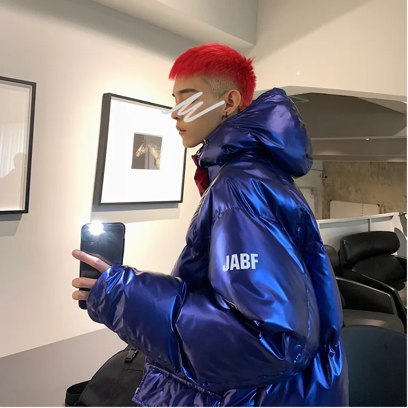 2019 зимняя новая трендовая свободная Толстая хлопковая куртка с капюшоном модная