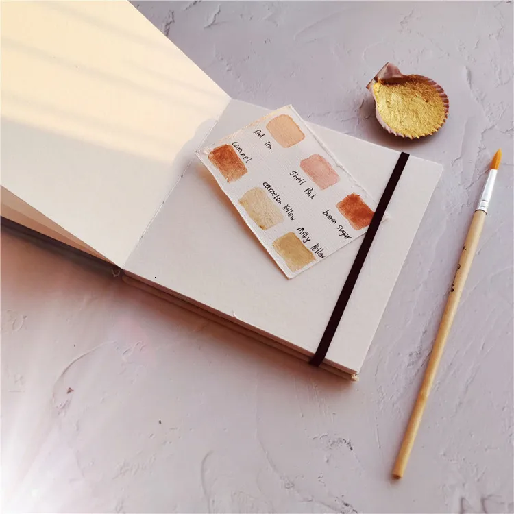 Серия кошек ручной работы Canson 300 г Акварельная бумага Рисование sketchbook 13x13 см aquarelle художественные принадлежности водная цветная книга руководство