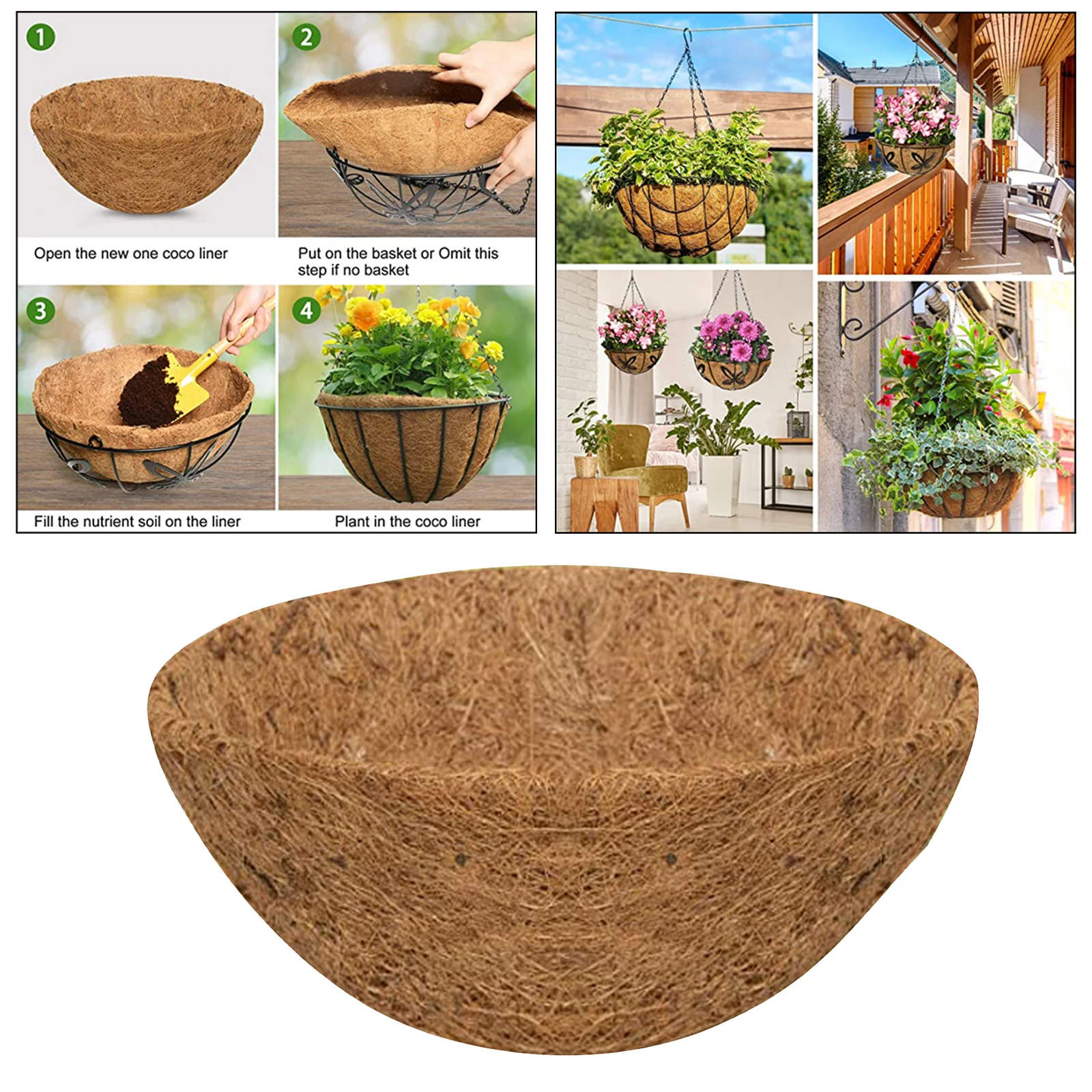 

Замена углеродного волокна вкладыш для цветочных горшков под заказ цветок орхидеи балконные горшки посадки из волокон кокосовой пальмы на...