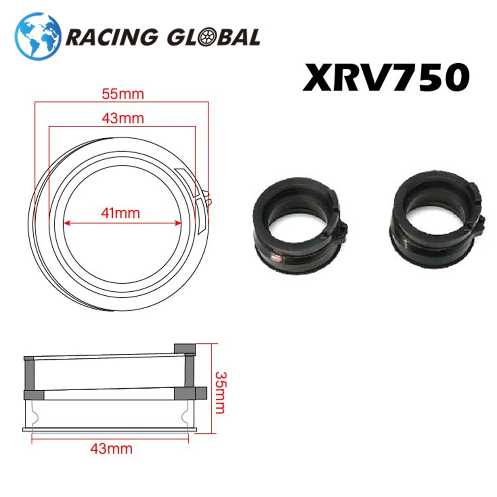 

Переходник карбюратора ALCON-Racing, труба впускного коллектора для HONDA XRV750, Africa Twin 1990-2003, ботинки для мотоциклов, 2 шт.