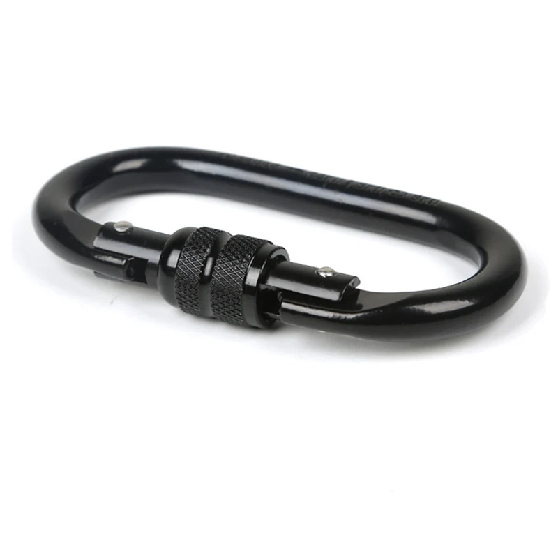 Карабины для скалолазания в форме о 25 кН ремешок замок альпинизма Quickdraw Открытый