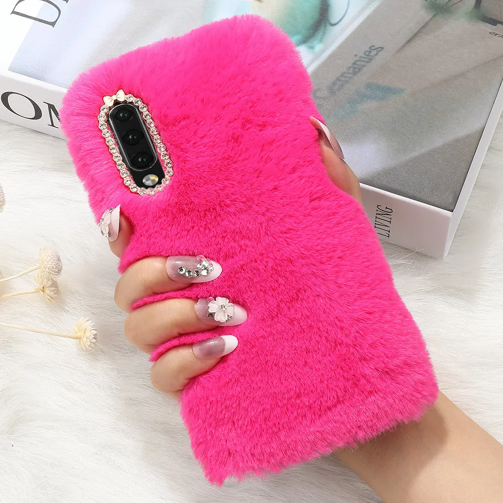 Чехол для Samsung Galaxy A41 A21s A71 A51 A70 A50 A30 A20 S21 ультра S20 5G плюс роскошь кроличий мех