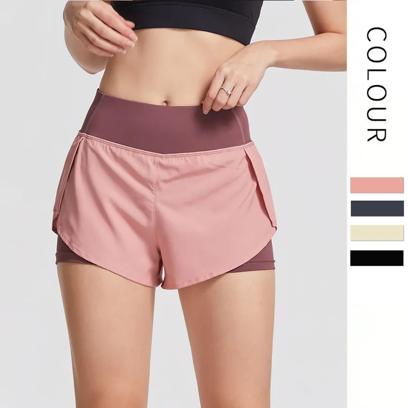 Женские шорты для спортзала 2021 бега с боковым карманом дышащие быстросохнущие