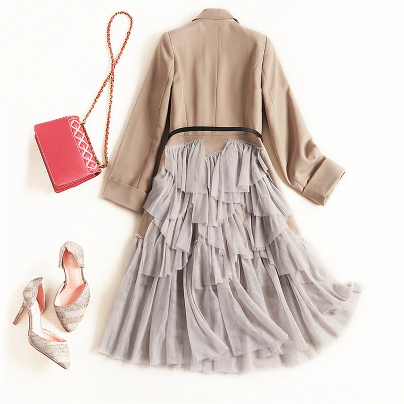 Новое Брендовое дизайнерское осеннее платье для подиума женщин 2019 Элегантный