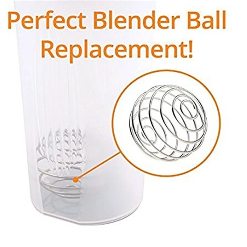 

Stainless Steel Whisk Ball Mixed Shaker Bottle Protein Fitness Water Bottle Juice Milk Mixer Mixing Bar Drink Gadgets
