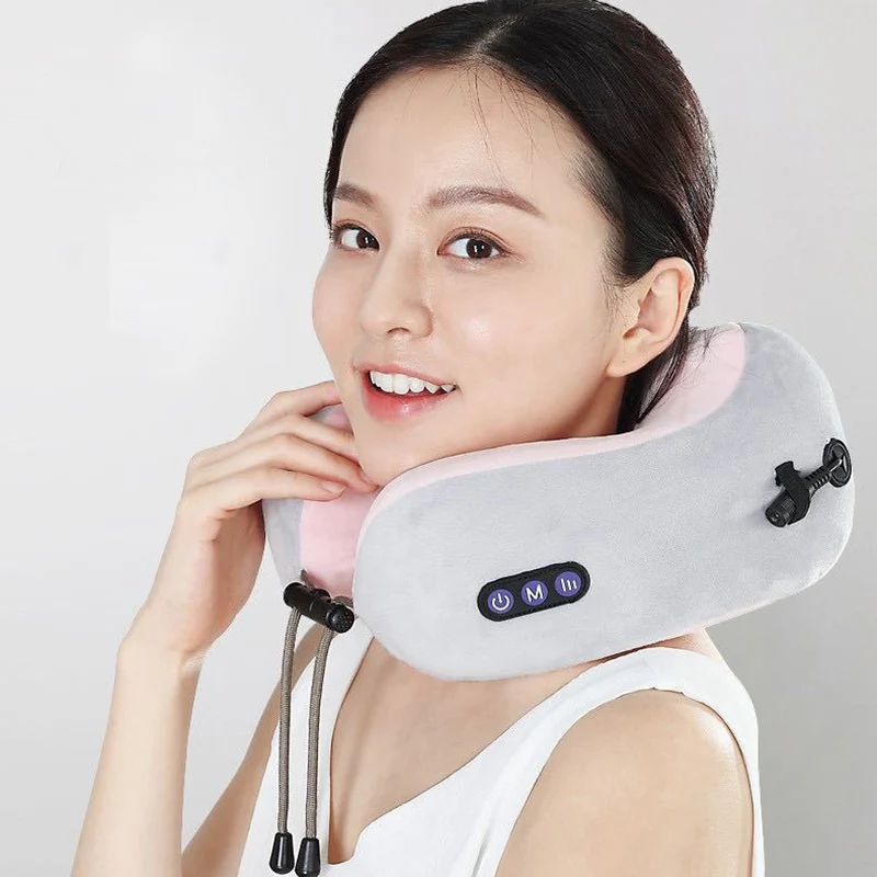 

Massage U Ahaped Pillow Neck Pain Stiffness Relief Kneading Vibration Massage Device Portable Massager Relaxing Massager XA78-1T