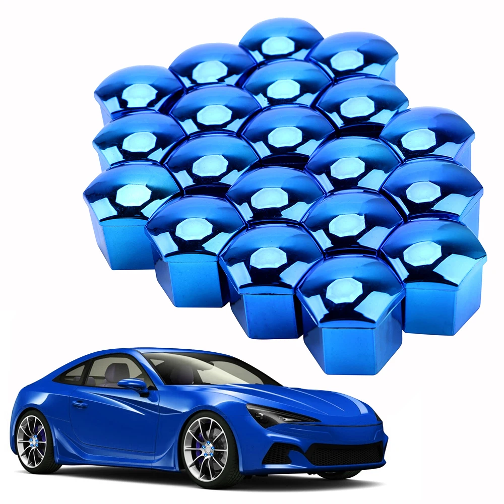 

LEEPEE Car Tyre Nut Bolt 19mm 20 Pieces Anti-Rust Car Wheel Nut Caps Universal Auto Hub Screw Cover Protection Covers Caps
