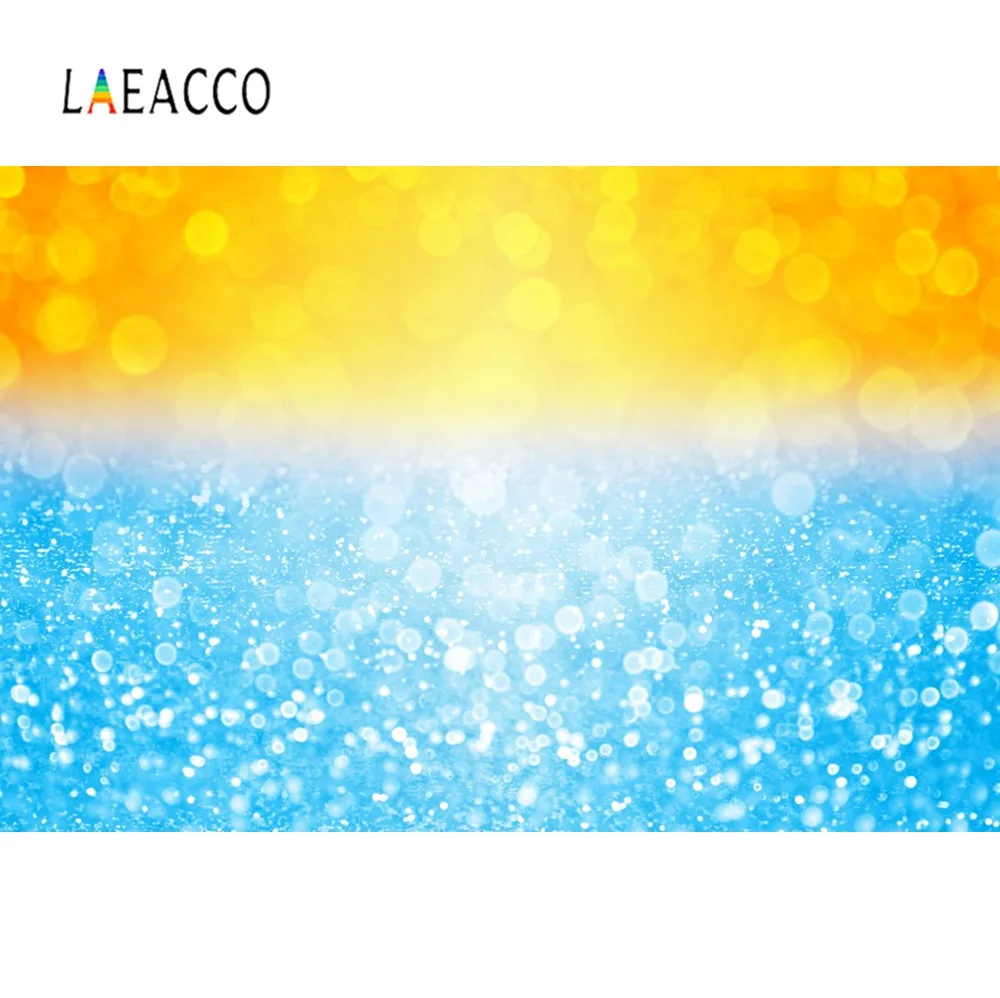 Блестящие блестящие золотые фоны Laeacco в горошек для детской портретной