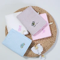 30x55cm 100 cotton cartoon animal embroider super soft children kids baby bathroom hand face towel