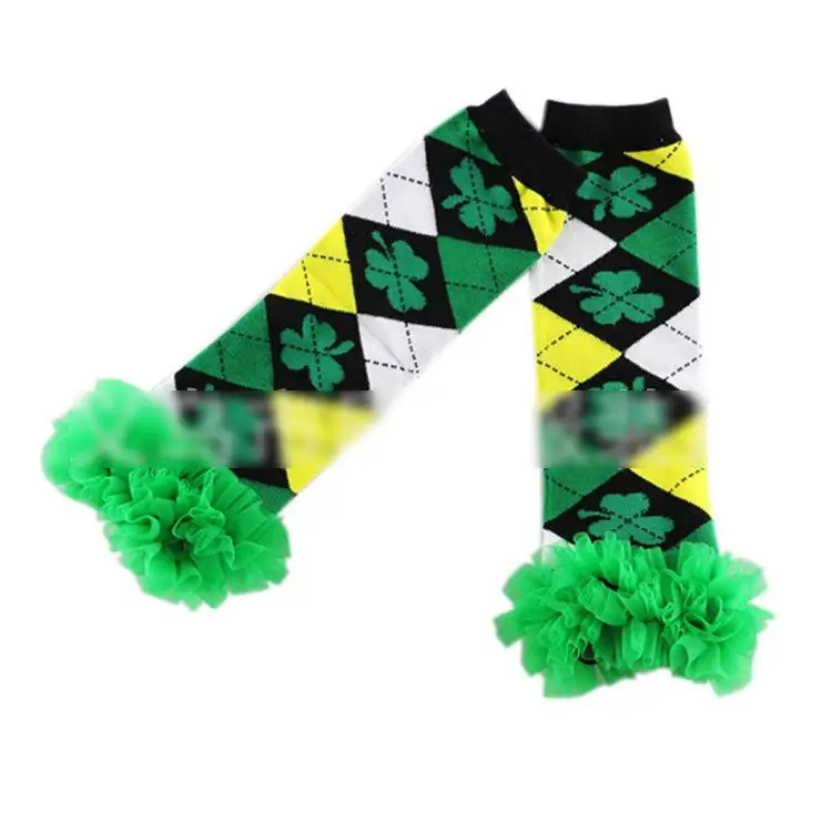

14 Styles Christmas Baby Infant Ruffle Leg Warmer Stockings Stripe Knee Socks Children Girls Knitted Leggings