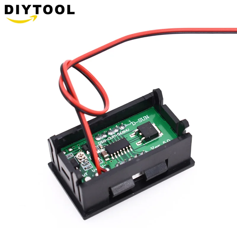 Мини вольтметр тестер цифровой напряжения батарея постоянного тока 5-120 в