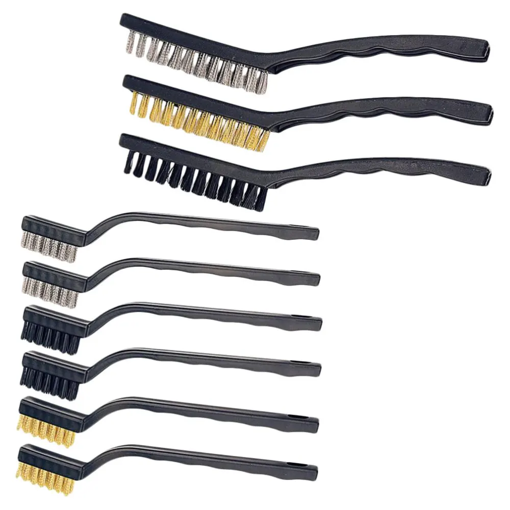 

9Pcs Wire Brushes Stainless Steel Wire Brushes Welding Slag Cleaner Tools