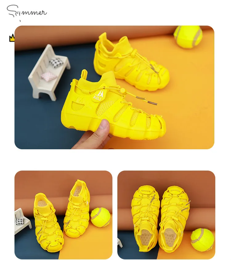 Spring Autumn Light Boys Shoes Kids Mesh Flats Children Shoes Fashion Casual Boy Designer Sneakers