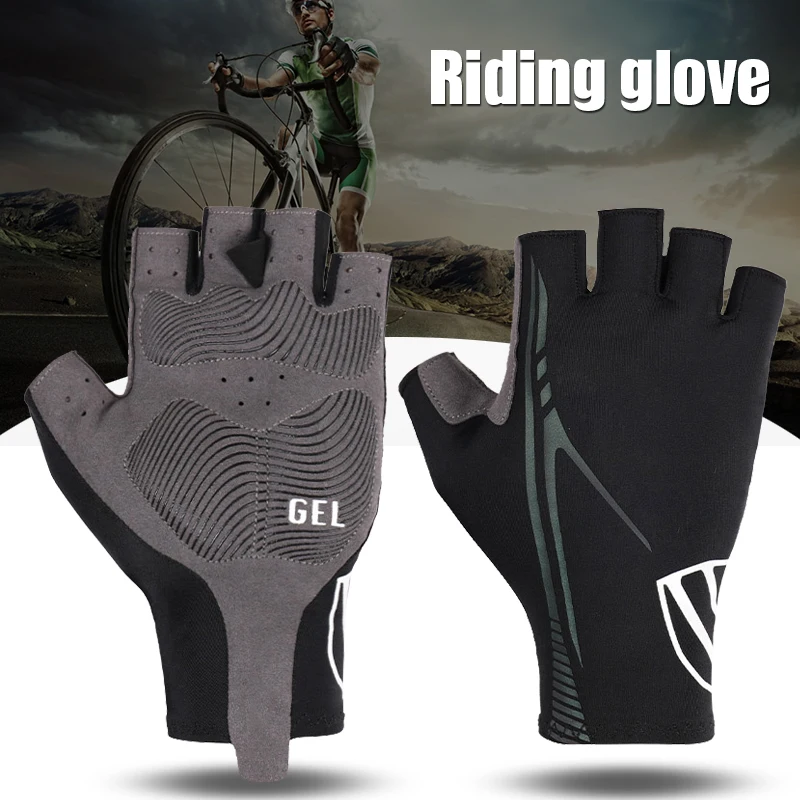 

Shockproof Pad Cycling Gloves Half Finger Sport Gloves Men Women Bicycle Gym Fitness Gloves MTB Bike Gloves A7