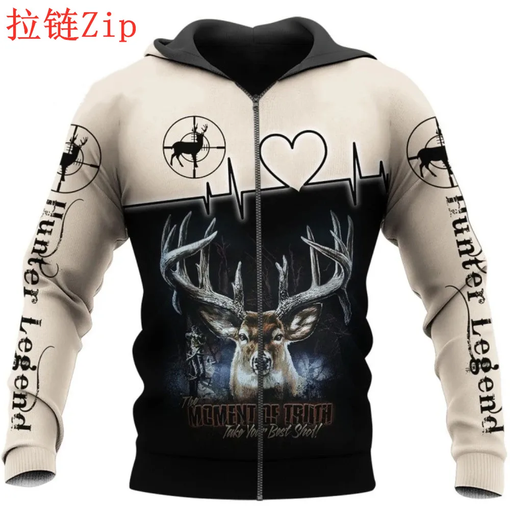 

2020 Latest Design Fashion Men Hoodie Camo Deer Hunting 3D Printed Sweatshirt Unisex Casual Hoodies top
