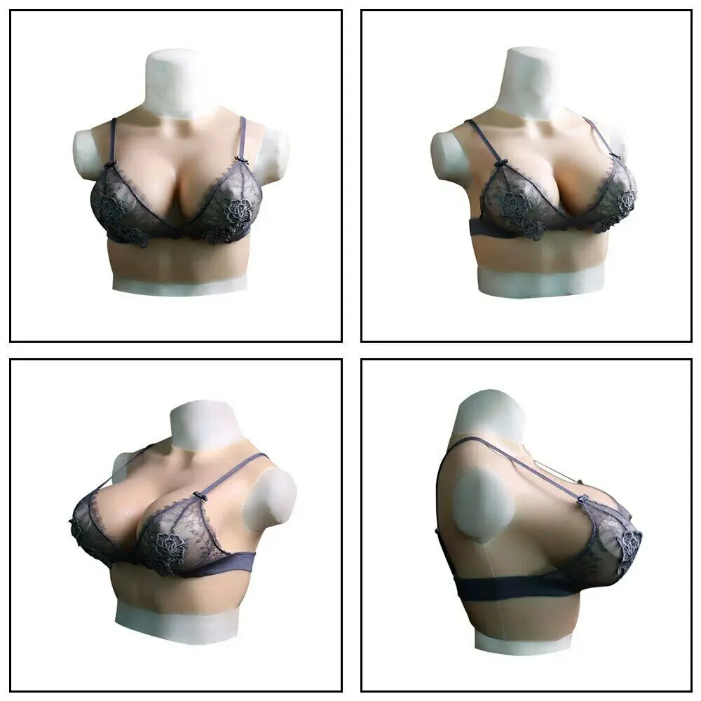Silicone Breast Form Artificial Fake bra Realistic Soft Boobs Crossdresser Shemale Transgender Queen Transvestite Mastectomy Bra