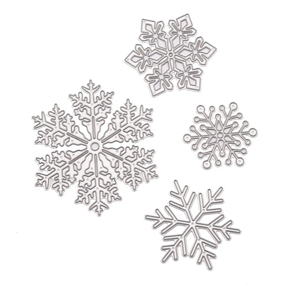 

YINISE Metal Cutting Dies For Scrapbooking Stencils SNOWFLAKE DIY Paper Album Cards Making Embossing Folder Die Cuts CUT Mold