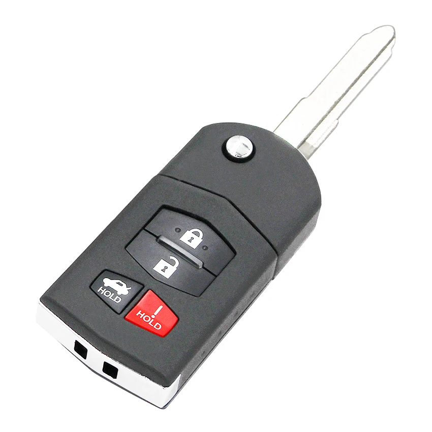 3 + 1 кнопочный сменный корпус для Mazda Складной флип брелок с дистанционным