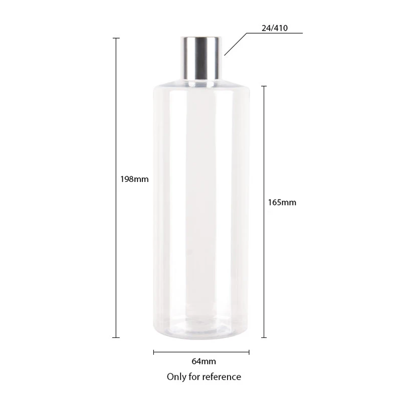 500 мл высококачественные пластиковые многоразовые бутылки с яркими Серебряная