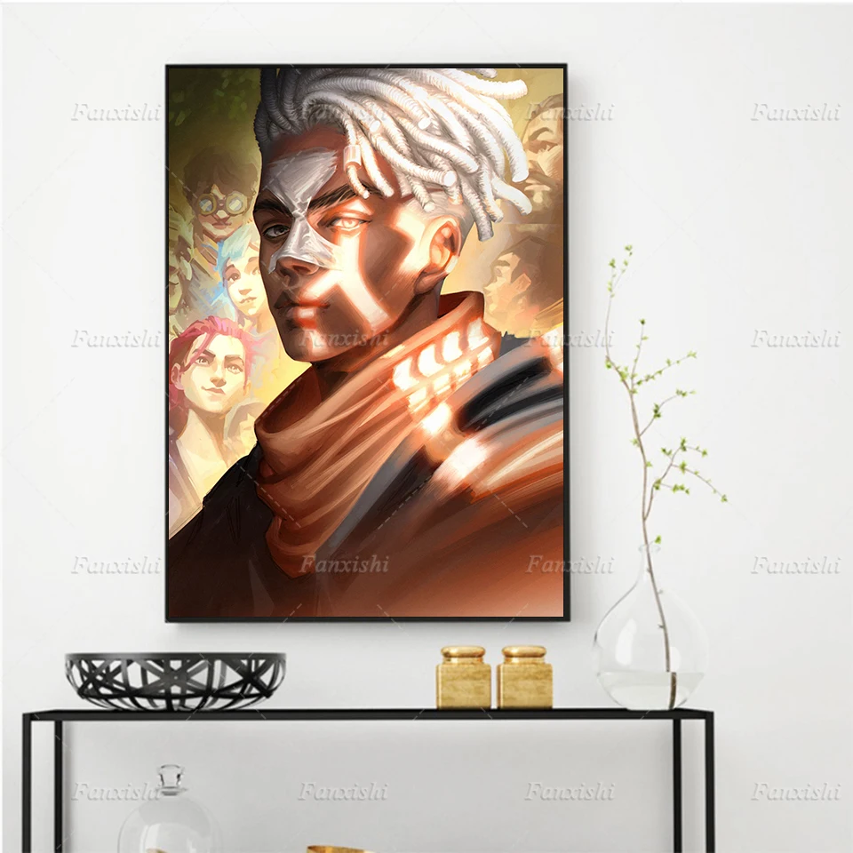 

Arcane Ekko League Of Legends TV Series Posters And Prints Game Wall Art Canvas Modern Painting Pictures Home Living Room Decor