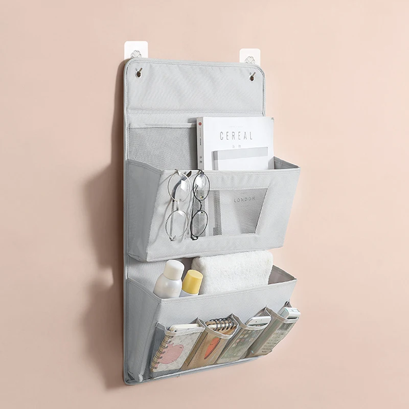 

2/3 Layer Wall Handing Storage Bag Dehind The Door Oxford Cloth Washed Clutter Organizer Home Trinkets Sundries Sorting Bag