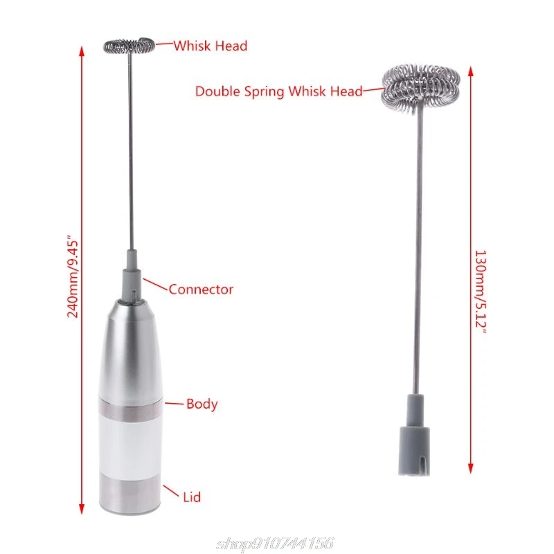 

Electric Handheld Stainless Steel Milk Frother Kit Auto Stirrer Kitchen Tools D16 20 Dropshipping
