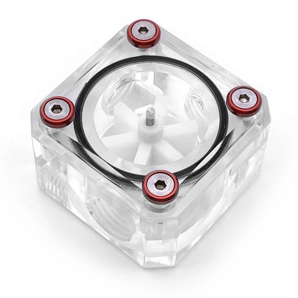 G1/4 резьба 6 крыльчатка 3 способа расходомер квадратный водяной индикатор для ПК