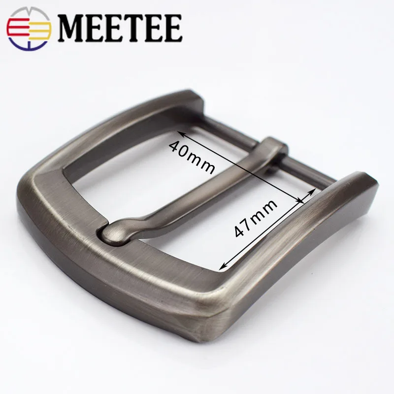Meetee 1/2/5 шт. 40 мм Металлические пряжки для ремня матовая пряжка мужской ковбойской