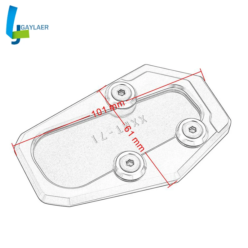 

For BMW R1200RT 2014 2015 motorcycle Side Stand Enlarger Plate Pad kickstand Extension cover