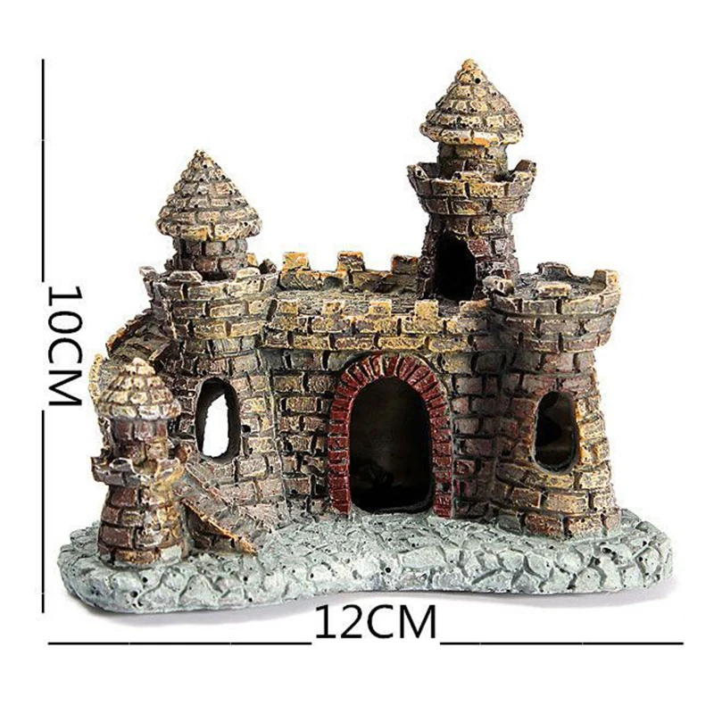 

Aquarium Resin Castle Fish Tank Decorations Castle Tower Ornaments Fish Tank Aquarium Accessories Decoration