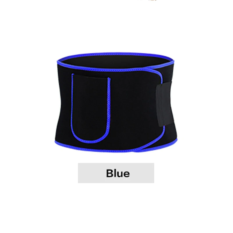 blue sweat belt Универсальный фитнес для взрослых спортивный пояс Поддержка упражнения для похудения формирующий ремень тренажерный зал тренировка Талия Триммер пояс для похудения - Цвет: blue sweat belt