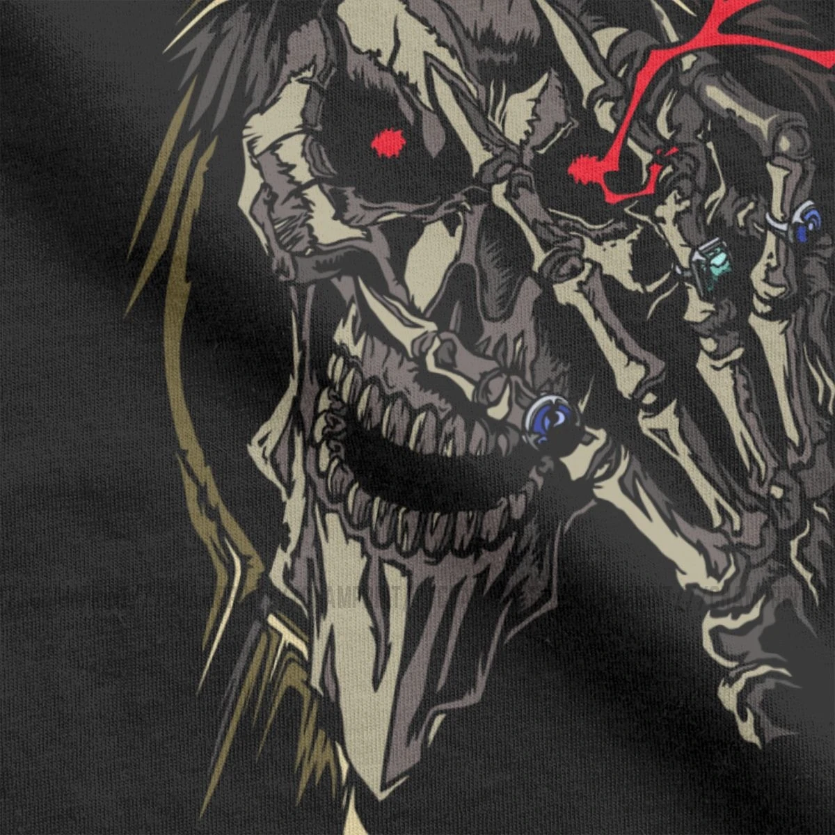 Overlord аниме Ainz Ooal платье майки для мужчин битник детей хлопковые футболки с