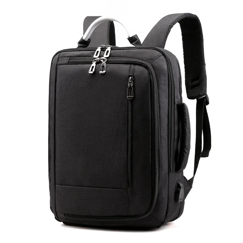 

2019 New Hidden Anti theft Zipper Men School Laptop Backpacks Water Repellent Travel Multi USB Charger Male Mochila