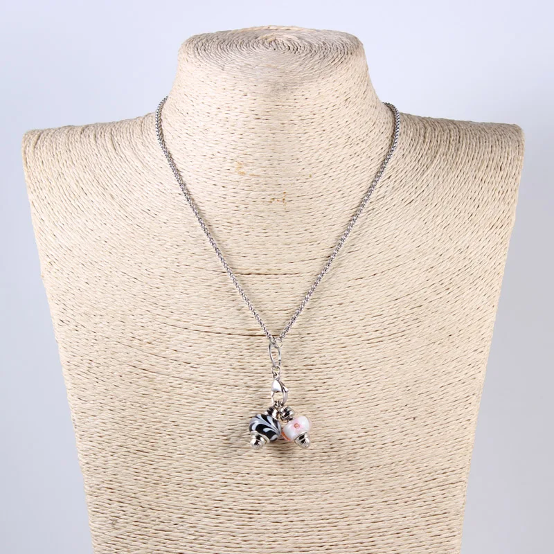 2019 новые муранские стеклянные бусины самодельного ожерелья с кулоном для мужчин