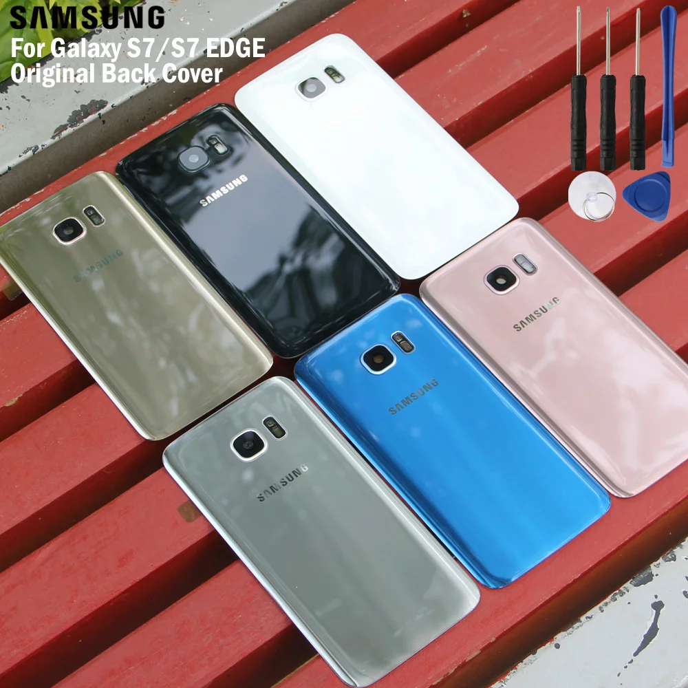 Samsung Оригинальный чехол для задней батареи стеклянный корпус SAMAUNG GALAXY S7 G9300 Edge G9350
