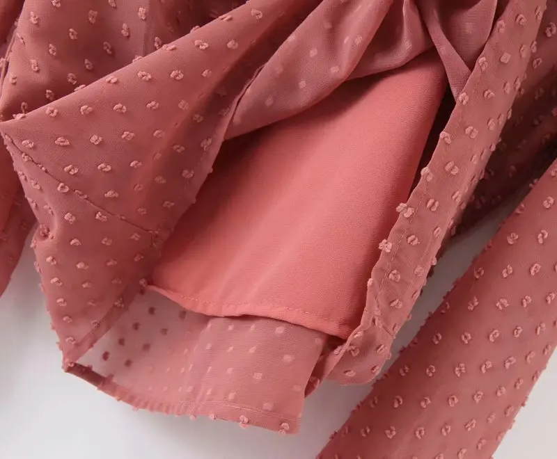 2019 женская элегантная однотонная шифоновая блузка с круглым вырезом