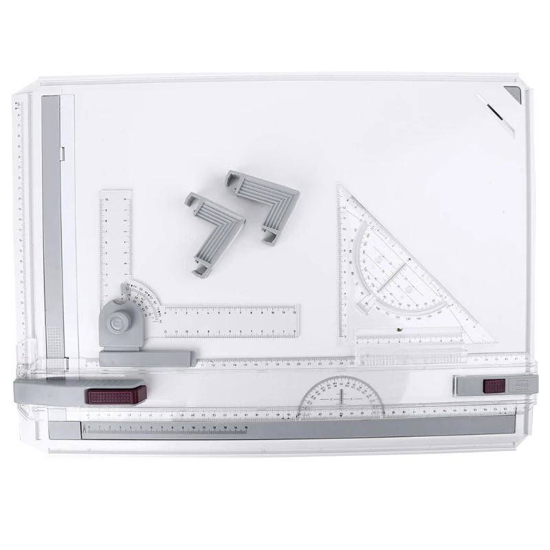

A3 A4 Multi-function Drawing Board Tools Drawing Board Adjustable Parallel With Clear Rule Graphics Angle Measurement