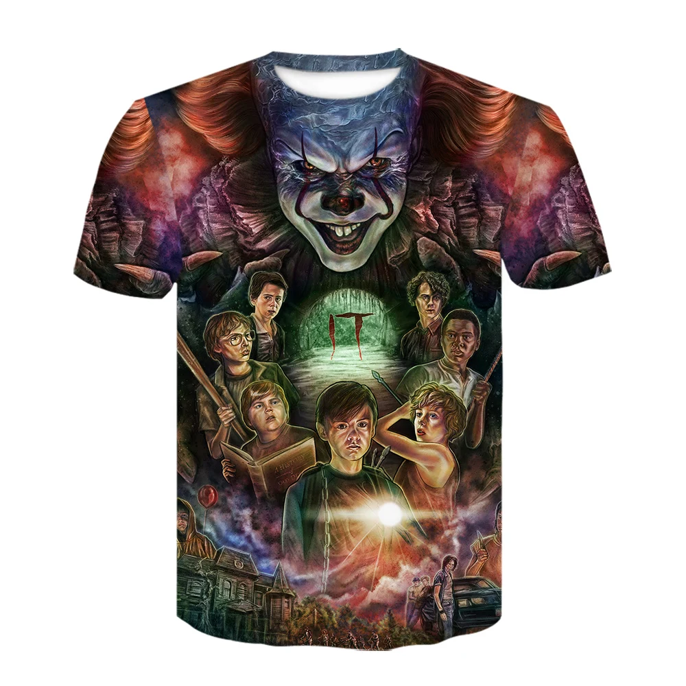 Newest terror T shirt Men/women Joker 3D Printed t-shirts Short Sleeve Harajuku style t summer tops casual brand | Мужская одежда