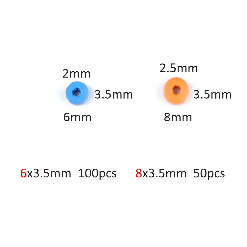 

HGKLBB 300pcs Flat Round Spacer Wooden Beads 3x6/4x8mm Wood Loose Beads for Jewelry Making Handmade Bracelet DIY Craft Findings