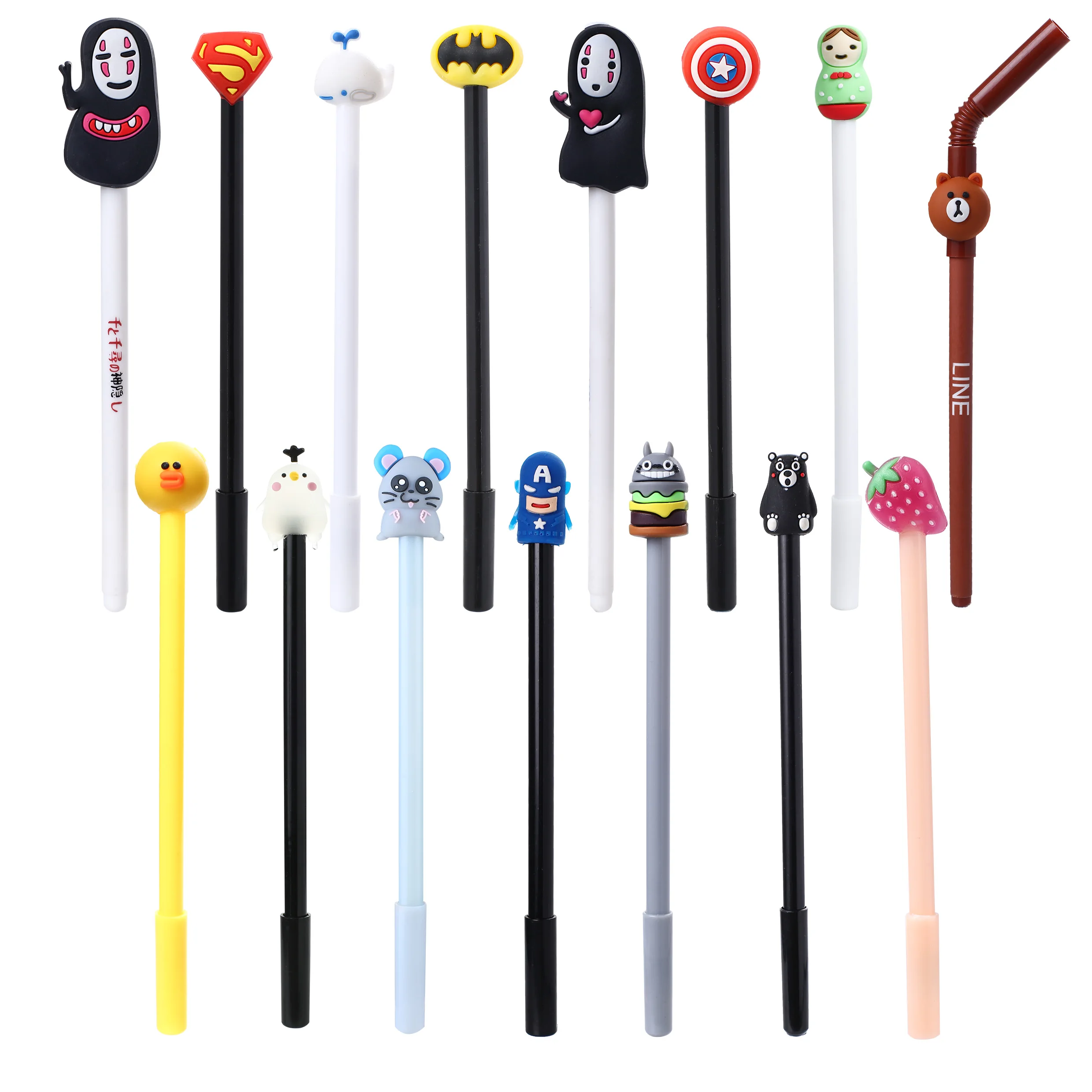 30 шт./компл. Милая гелевая ручка Тоторо Аниме каваи канцелярские принадлежности